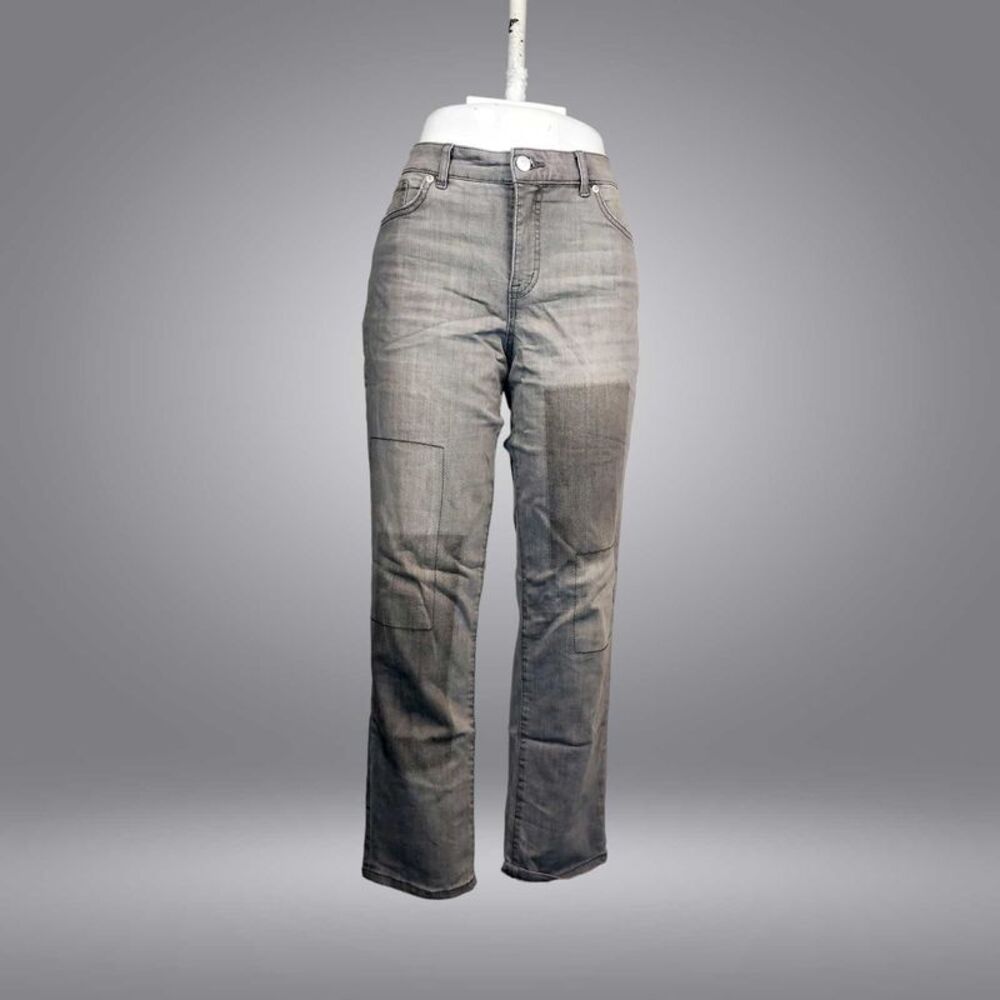 LOGO by Lavish Lori Goldstein Women's Jeans Sz 8 Gray